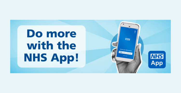 poster to advertise the nhs app